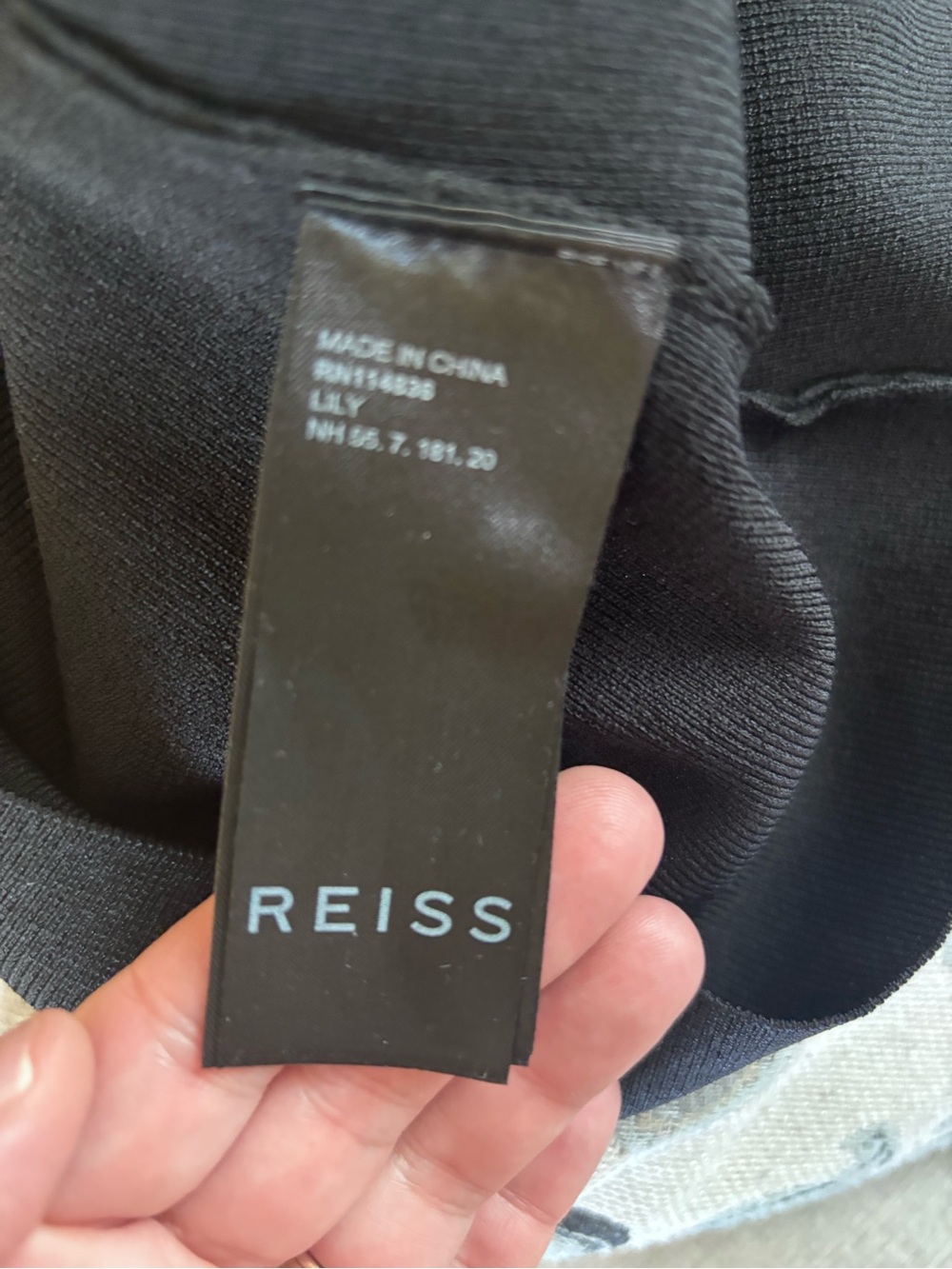 Reiss Lily Semi Sheer Slim Fit Top Long Sleeve Zipper Edgy Sexy Women’s Size XS - Picture 6 of 7